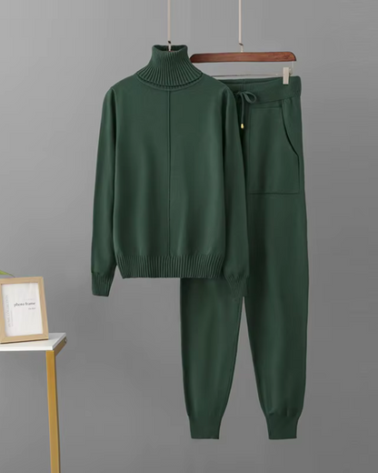 Damen Kleid Set Elegant Komfortabel 2-teilig