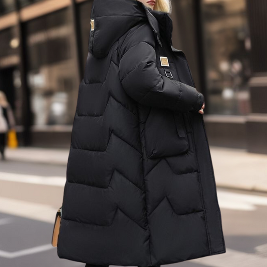 Eleganter Damenwintermantel Modern Style - IdealeKleiden