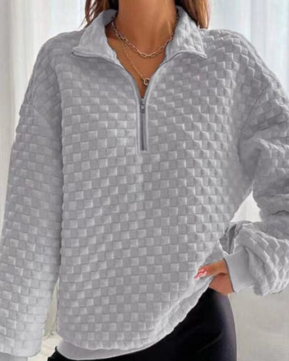 Winterpullover Damen Chic Modern Zip