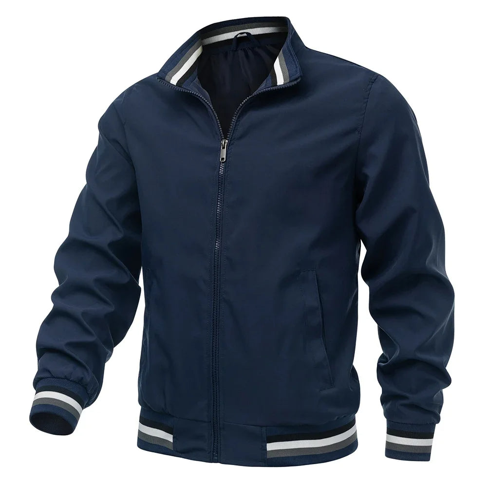 Herren Windbreaker Jacke Sportlich Stilvoll