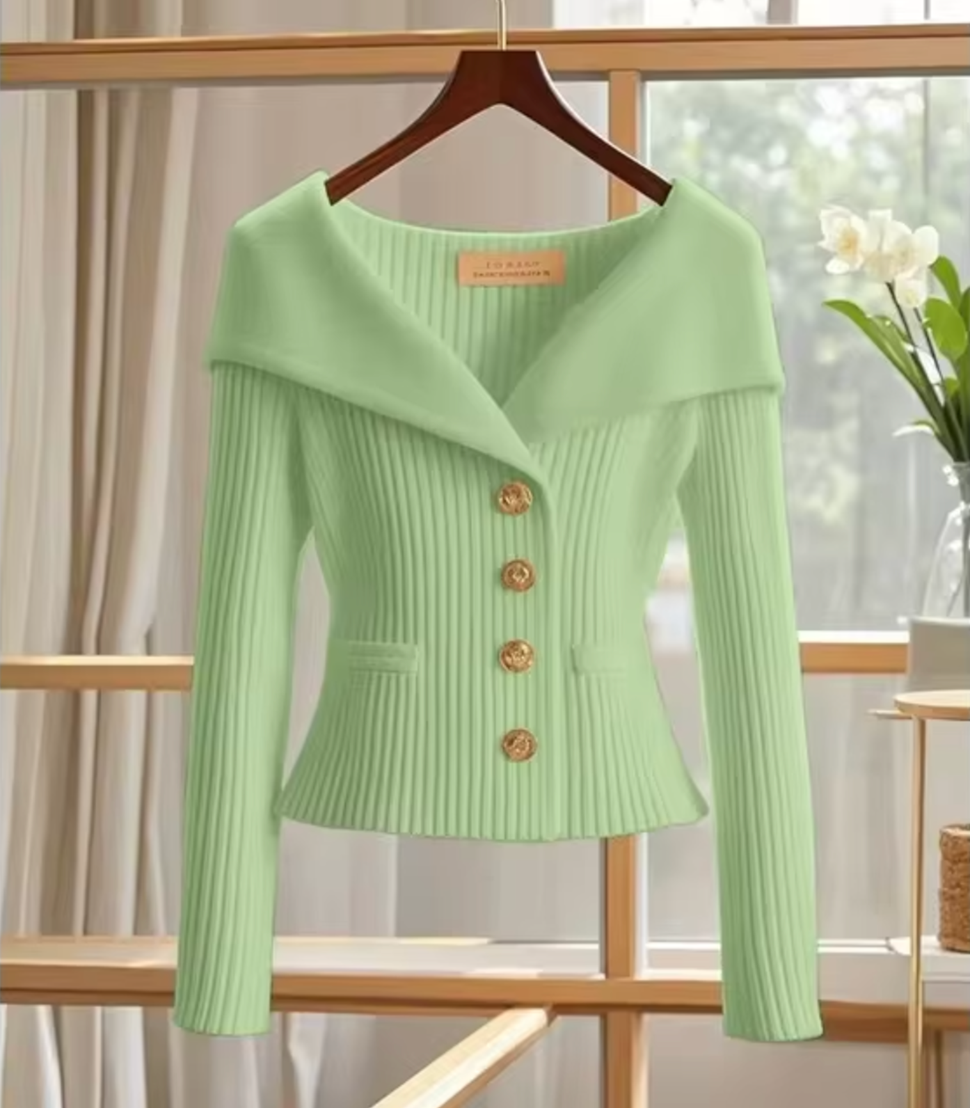 Praktische Strickjacke Damen Kurz Cardigan Übergröße