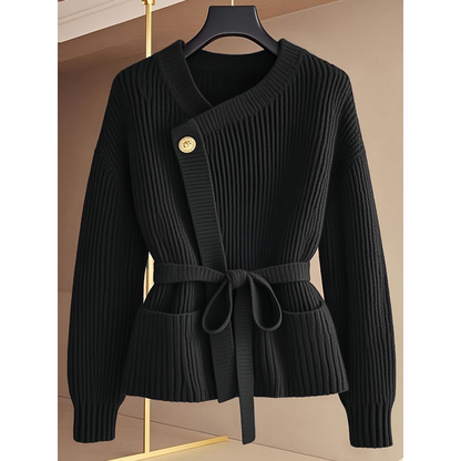 Lange Damenstrickjacke Elegent - IdealeKleiden