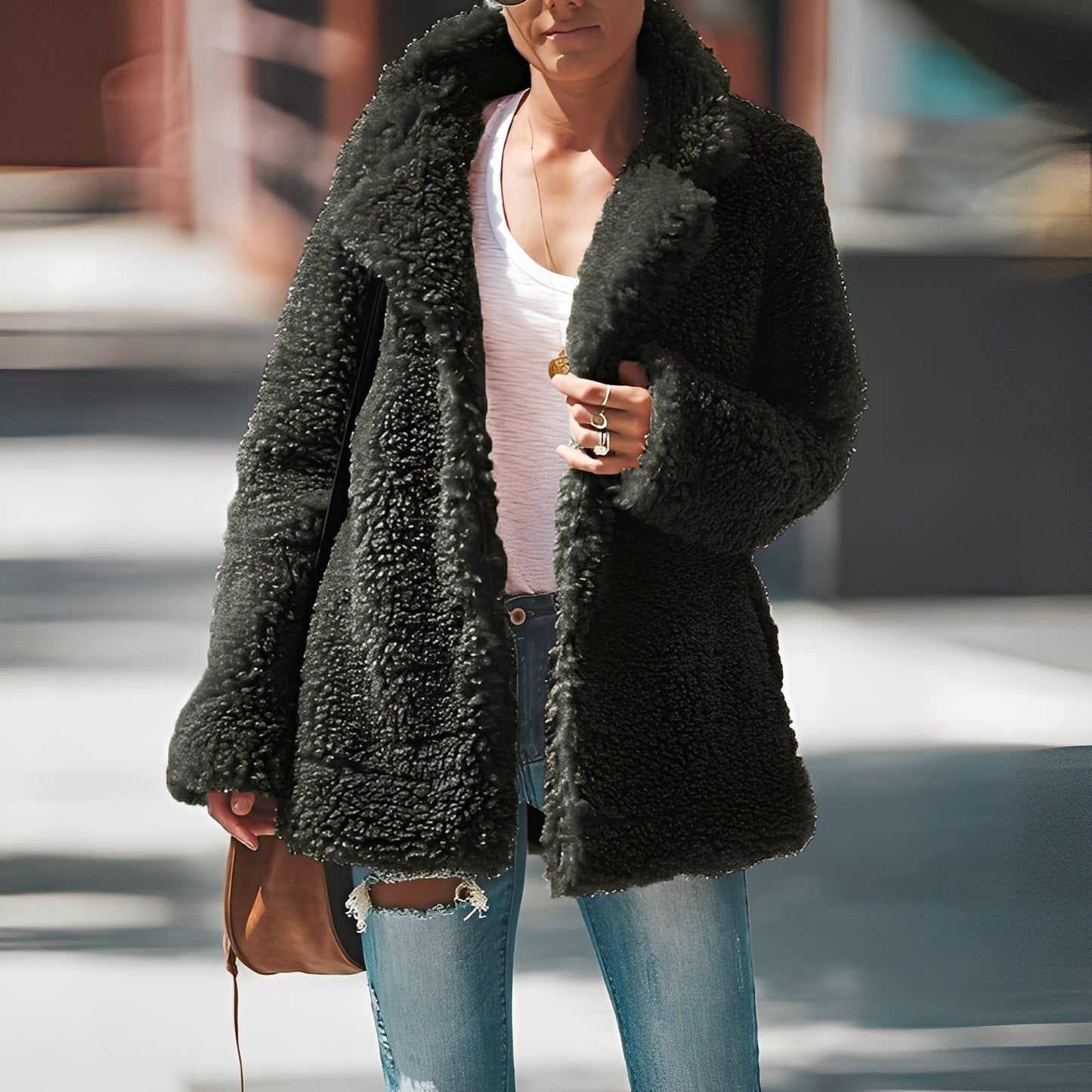 Warmes Fleece Jacket Damen Modern Style