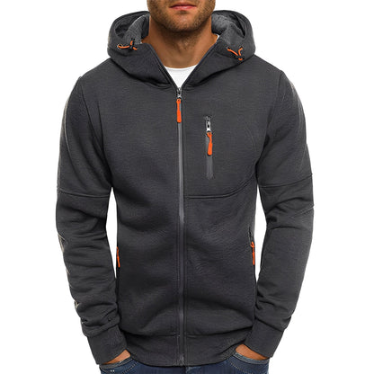 Stilvolle Herrenjacke Modern Kapuze