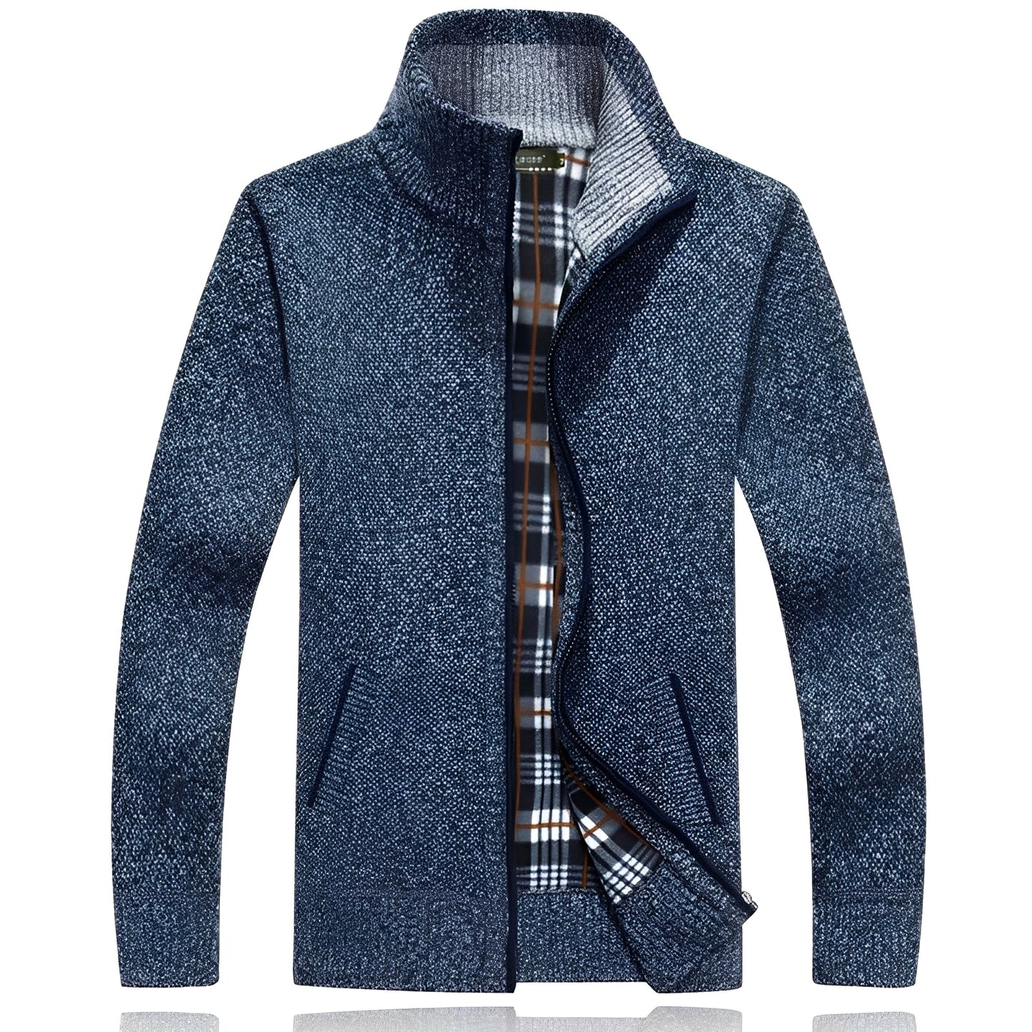 Stylischer Herren Cardigan Weich Fleece