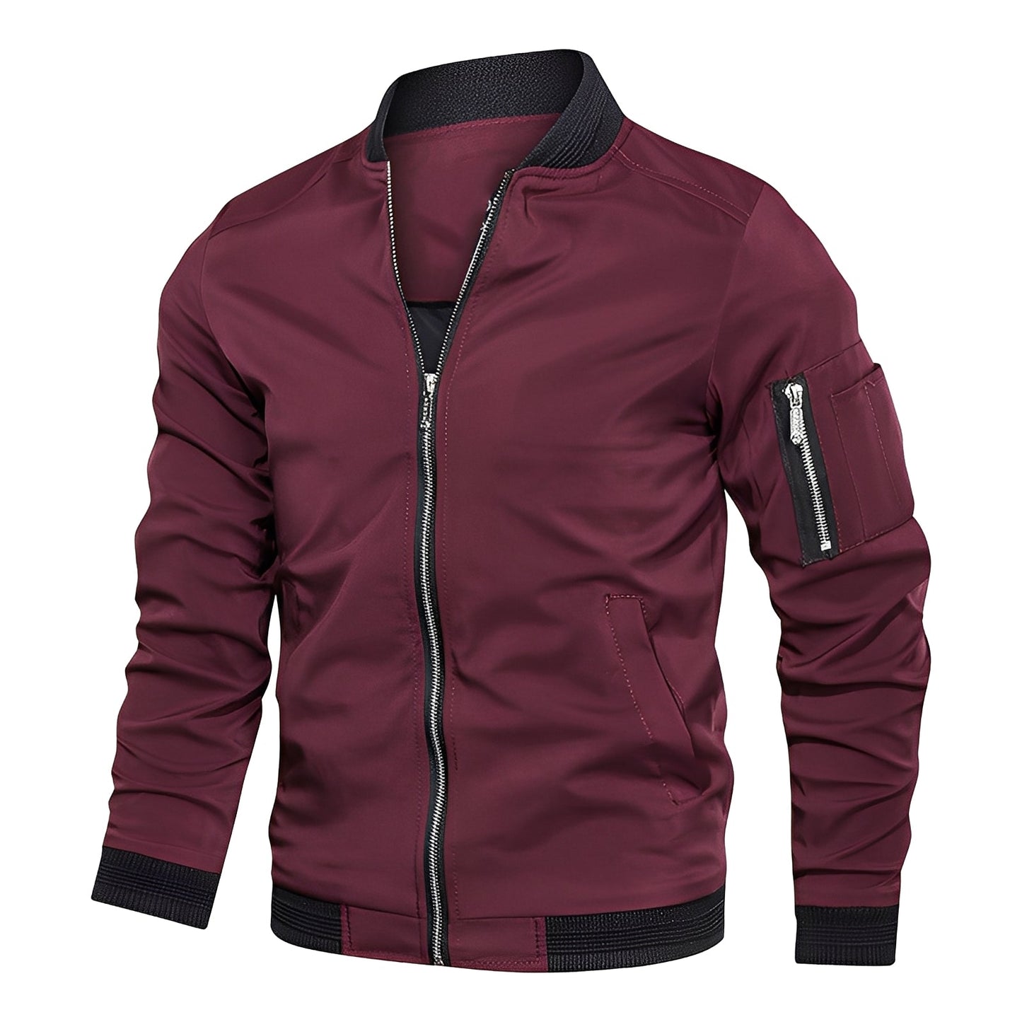 Stilvolle Bomberjacke Herren Sportlich Modern