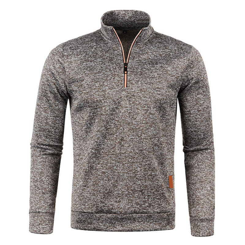 Weicher Strickpullover Damen Pullover mit Polo Kragen