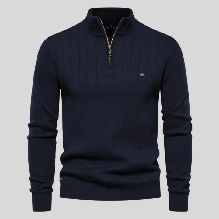 Herren Pullover Klassisch Halfzip