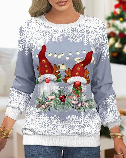 Weihnachtssweatshirt Festlich Rot