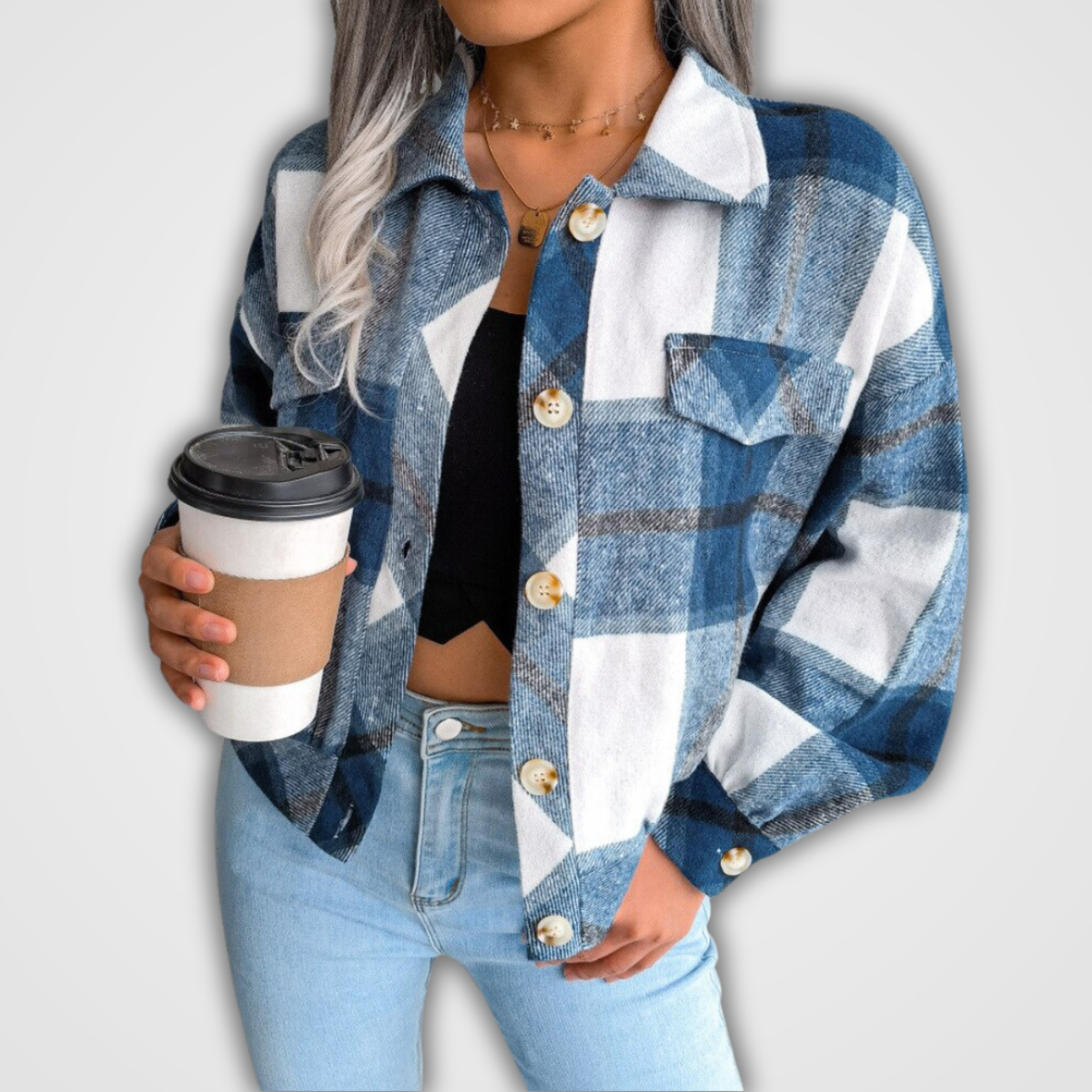 Damen Strickjacke Modern Geschnürt