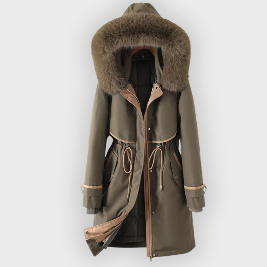 Warme Winter-Parka mit Daunenfüllung - IdealeKleiden