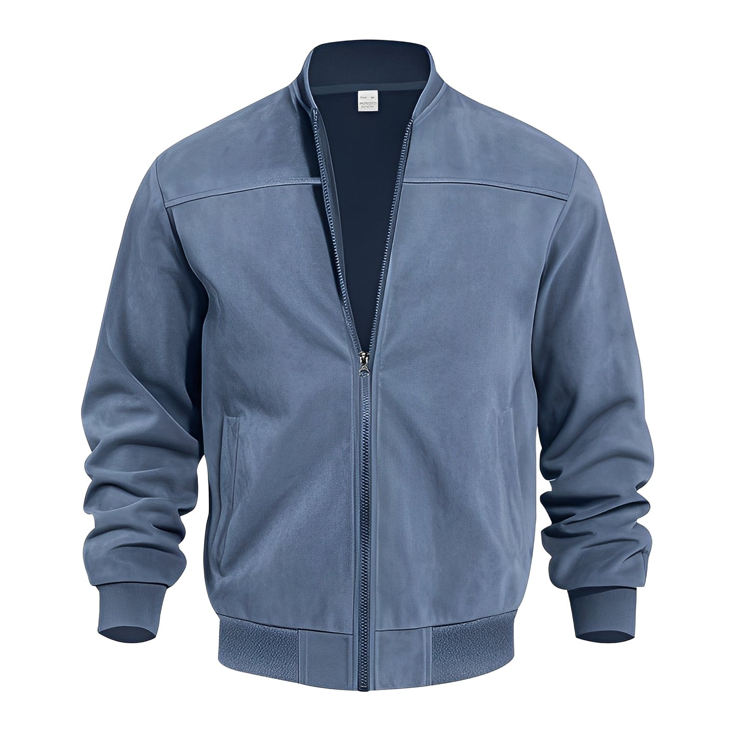 Männer Lederjacke Elegant Wildleder