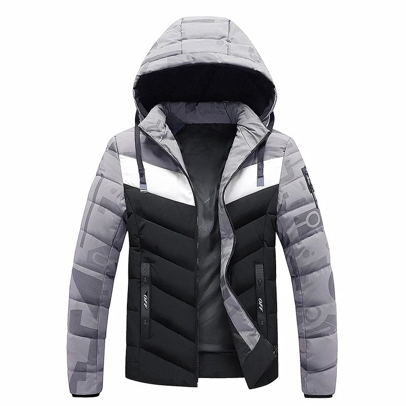 Herren Winterjacke Warm Daunenfüllung