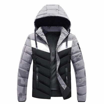Herren Winterjacke Warm Daunenfüllung