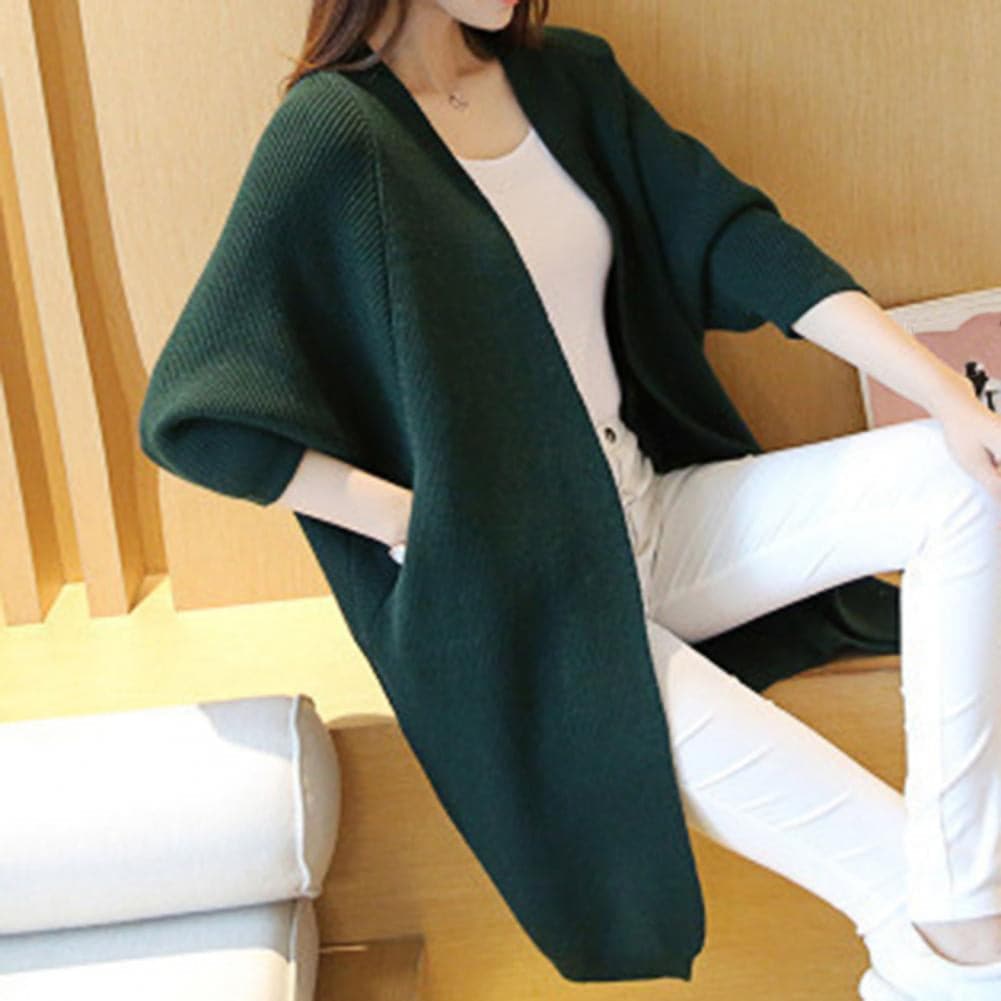 Kuschelige Strickjacke Oversized Offen Vorne Weich