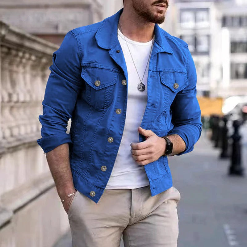Klassische Herren Jeansjacke ModernSlimFit - IdealeKleiden