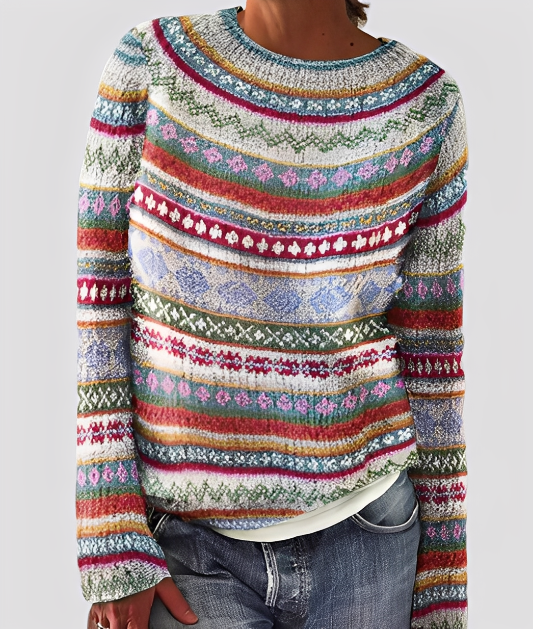 Damen Wollpullover Elegantes Design