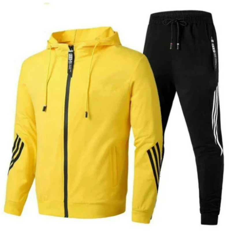 Herren Streetwear Hoodie Set Modern Style