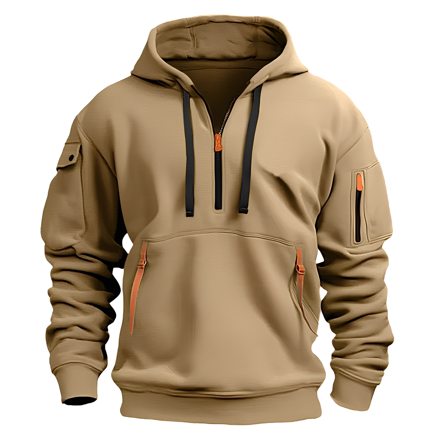 Bequemer Herren Hoodie mit Reißverschluss - IdealeKleiden