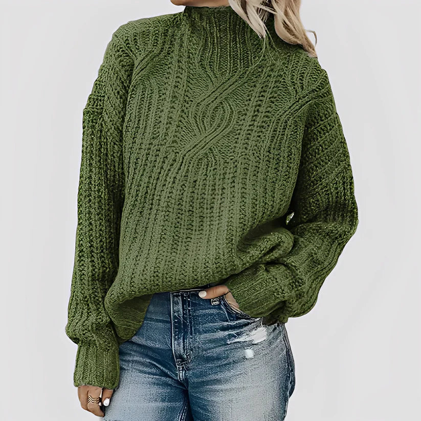 Stylischer Damen Strickpullover Warm