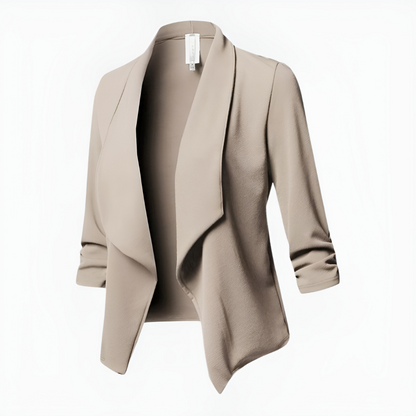 Eleganter Damenblazer Lang Mantelstil