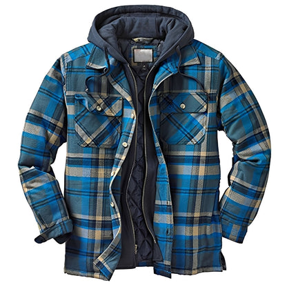 Herren Flanelljacke Karo Muster Casual Style