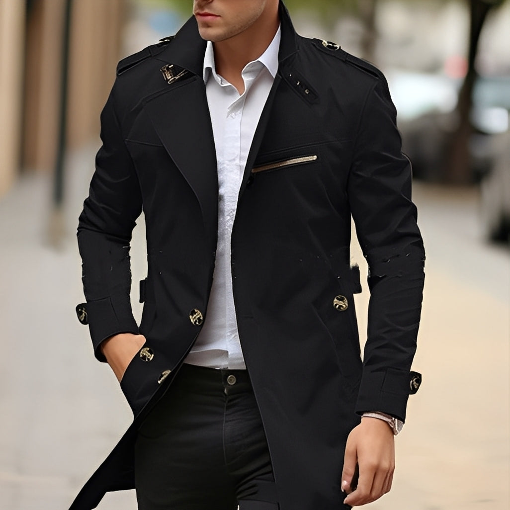 Stylischer Trenchcoat Herren Elegantes Design