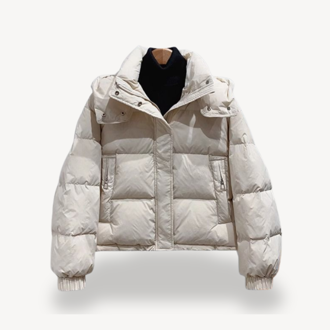 Übergroße Damen Pufferjacke Warm und Elegant