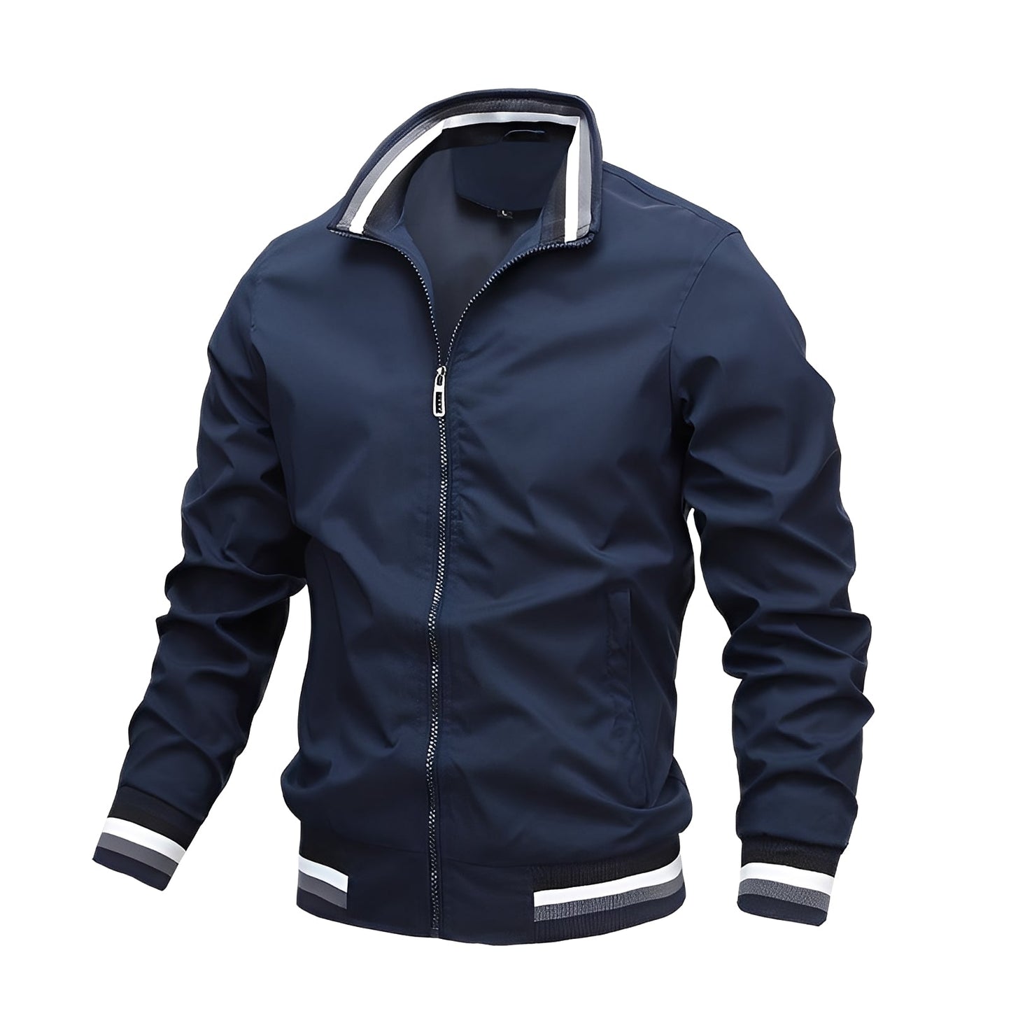 Stilvolle Bomberjacke Streifen Herren