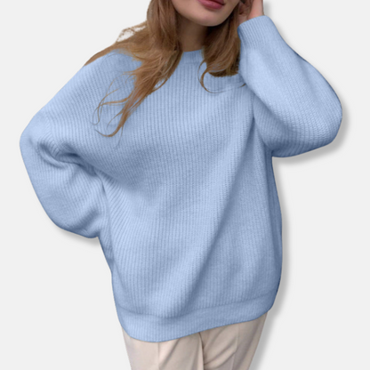 Weiche Strickkleid Übergröße Langärmlig