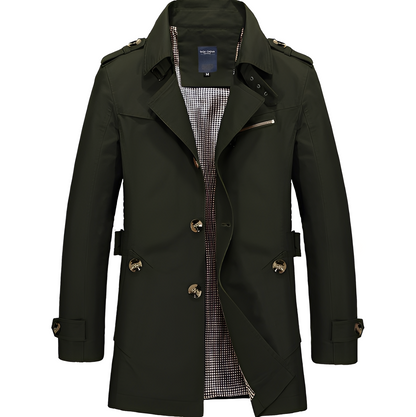 Stylischer Herren Trenchcoat Windbreaker