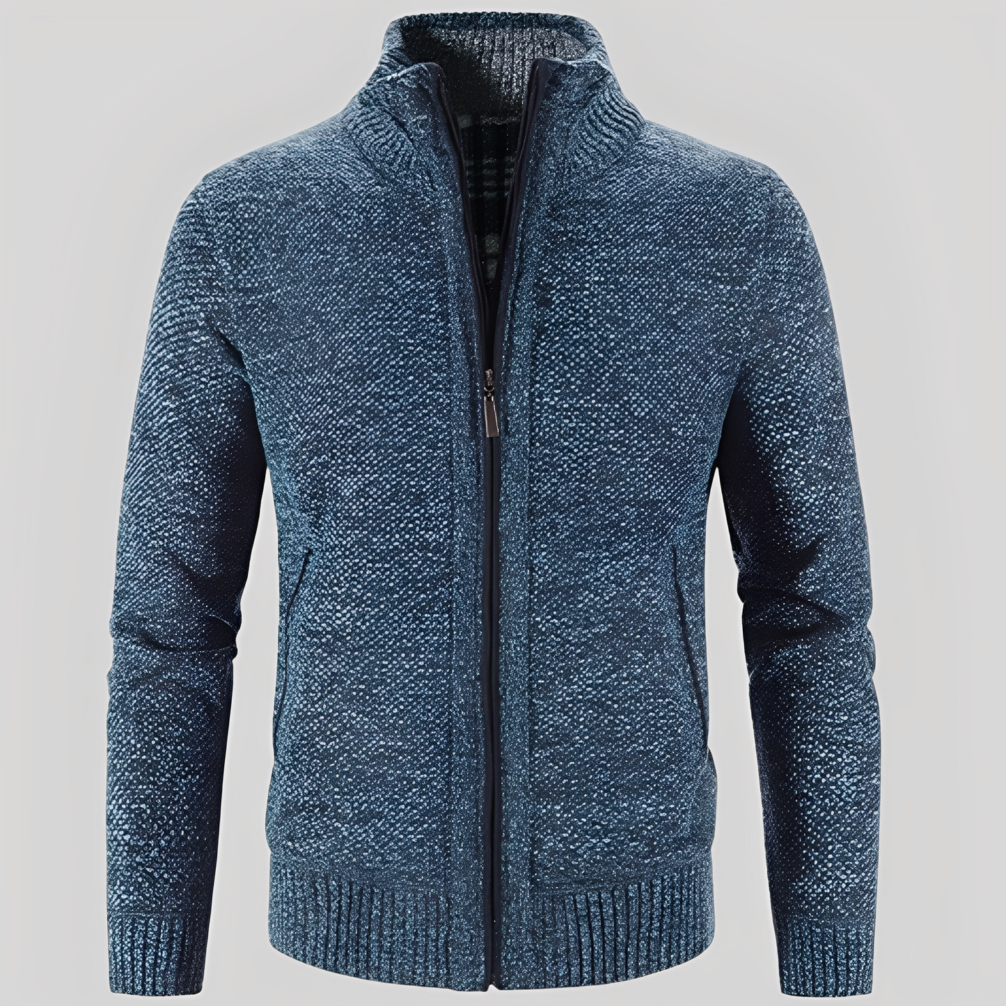 Praktischer Herren Cardigan mit Reißverschluss