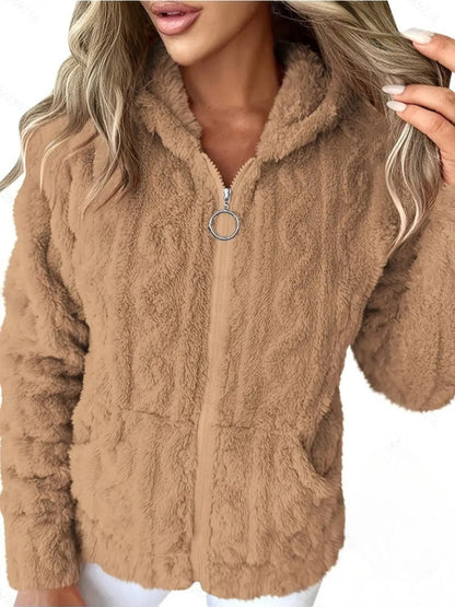 Kapuzenpullover Weich Bequem Mit Reißverschluss