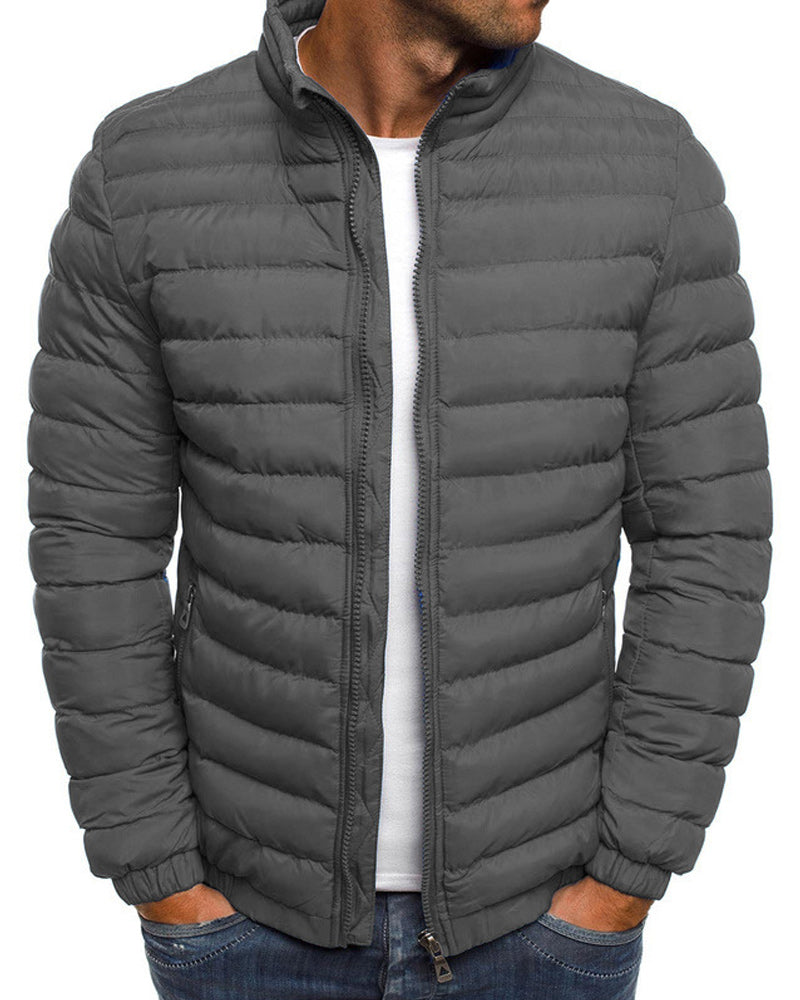 Einfache Stehkragenjacke Vielfältige Farben