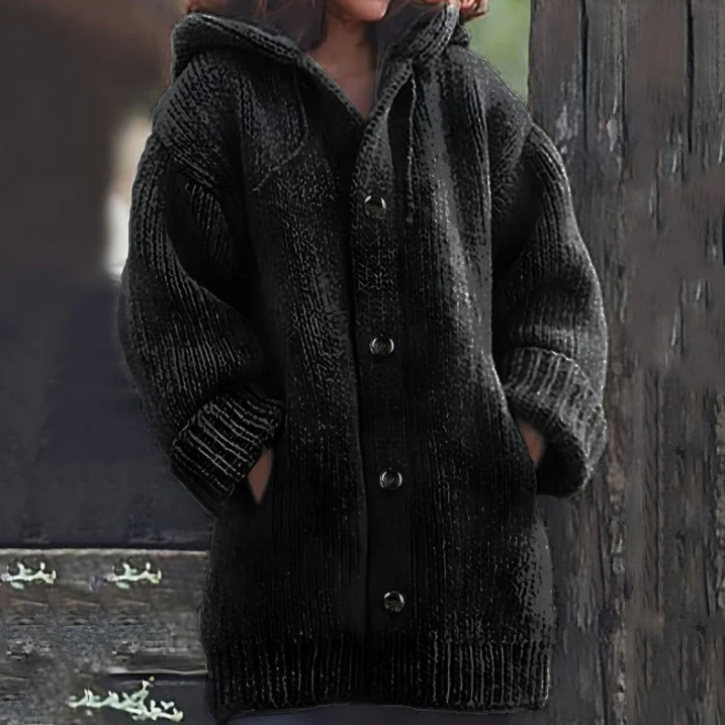 Lange Winterjacke Mit Kapuze