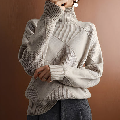 Weicher Damen Rollkragen Pullover Gemütlich