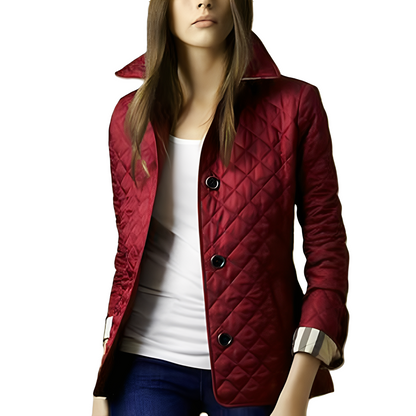 Frauen Winterjacke Tailliert Warm