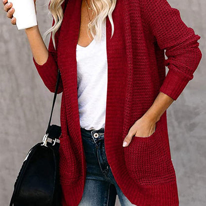 Großer Strickcardigan Bequem Lockere Passform