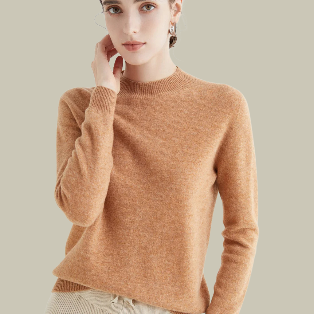 Damen Merinowolle Pullover Warm Winter