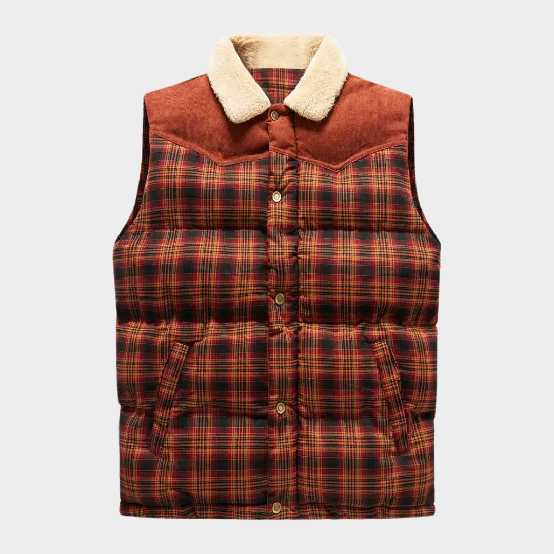 Klassischer Herren Bodywarmer Karomuster