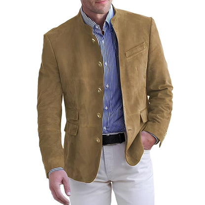 Stilvolle Herrenjacke Button-Down Modern - IdealeKleiden