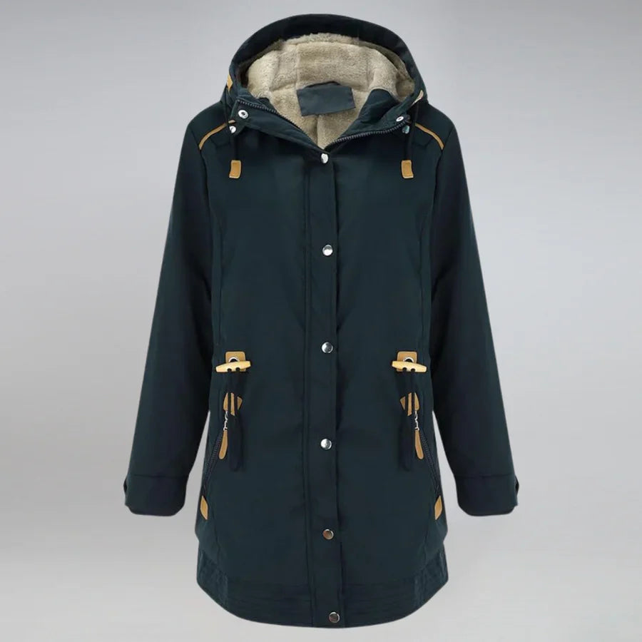 Warme Damen Parka Jacke Wasserdicht