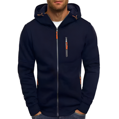 Praktische Herrenjacke mit Kapuze Sportlich