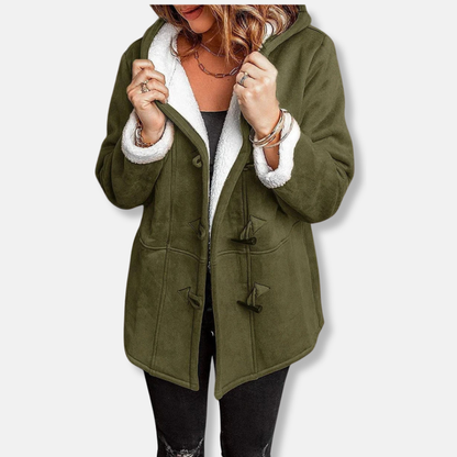 Kuschel Fleecejacke Mit Kapuze Plüschfutter