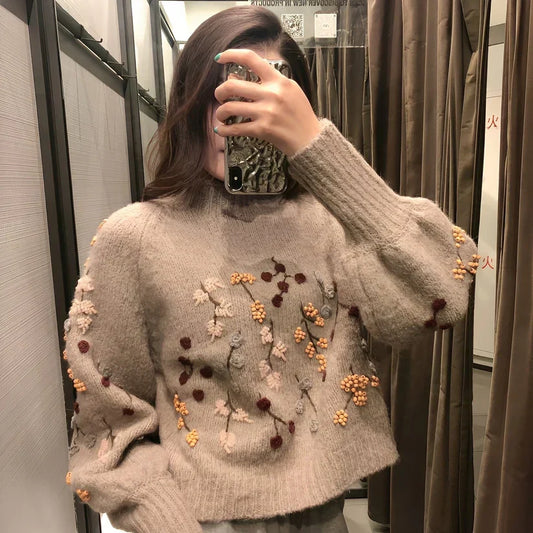 Eleganter Strickpullover Damen Modern - IdealeKleiden