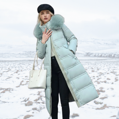 Winterkleid Frauen Langärmlig Tailliert