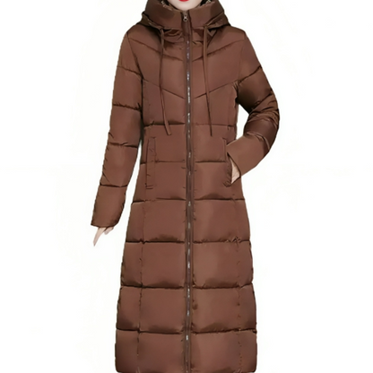Wintersteppjacke Damen Lang Kapuze Herbst