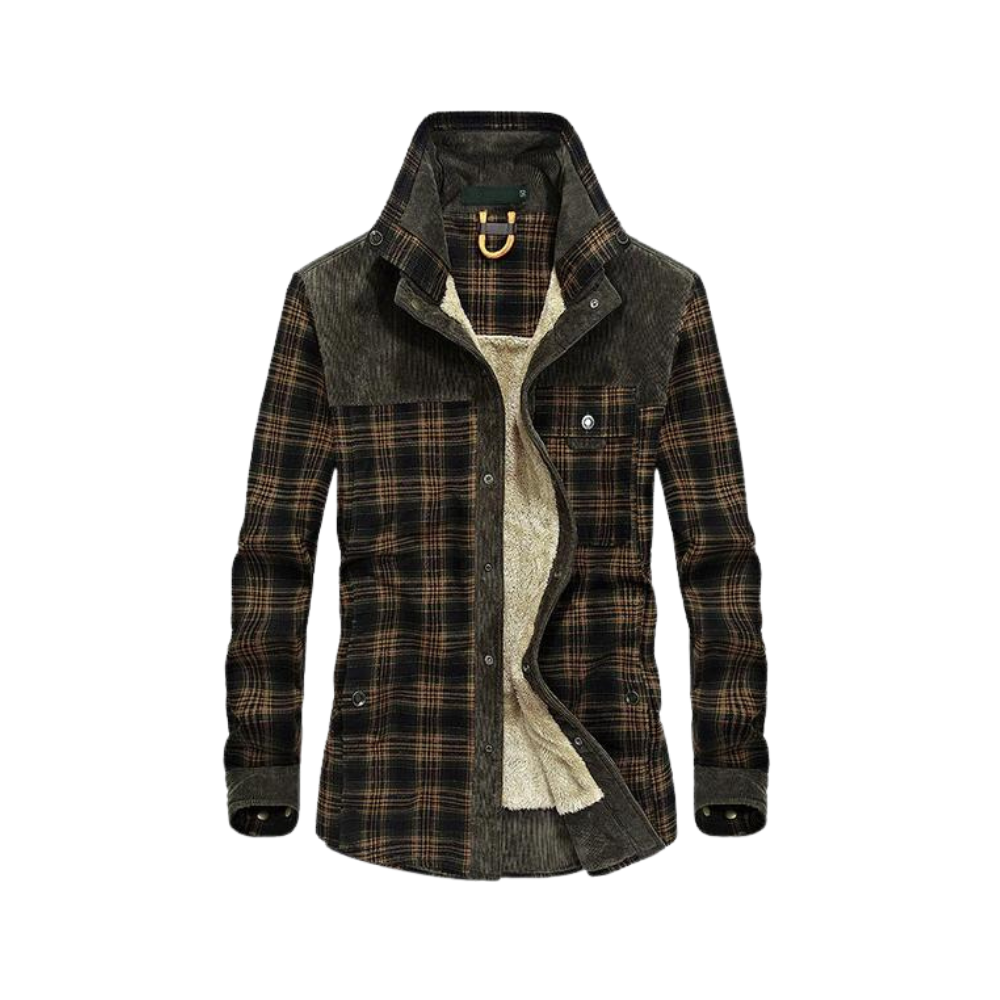 Herren Flanell Jacke Warm Winter