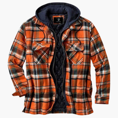 Klassische Outdoor-Jacke Holzfäller-Stil Kapuze