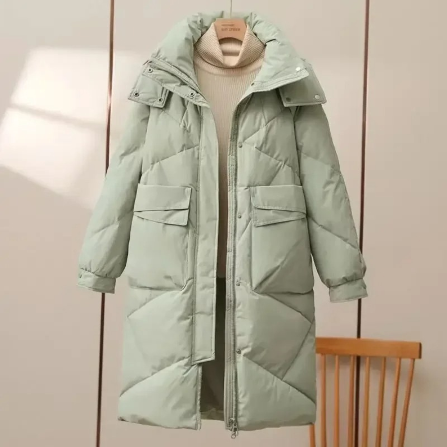 Stylische Damenpufferjacke Grau Leicht